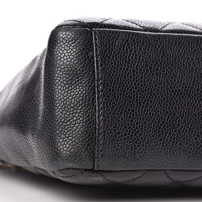 Chanel Caviar Quilted Petit Shopping Tote PST Black 9 of 10