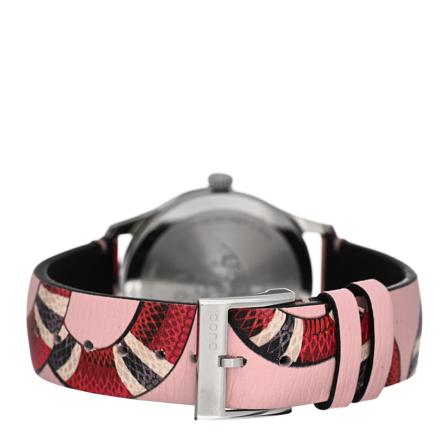 Gucci Stainless Steel Calfskin 38mm Le Marche Des Merveilles Snake Quartz Watch Pink 3 of 4