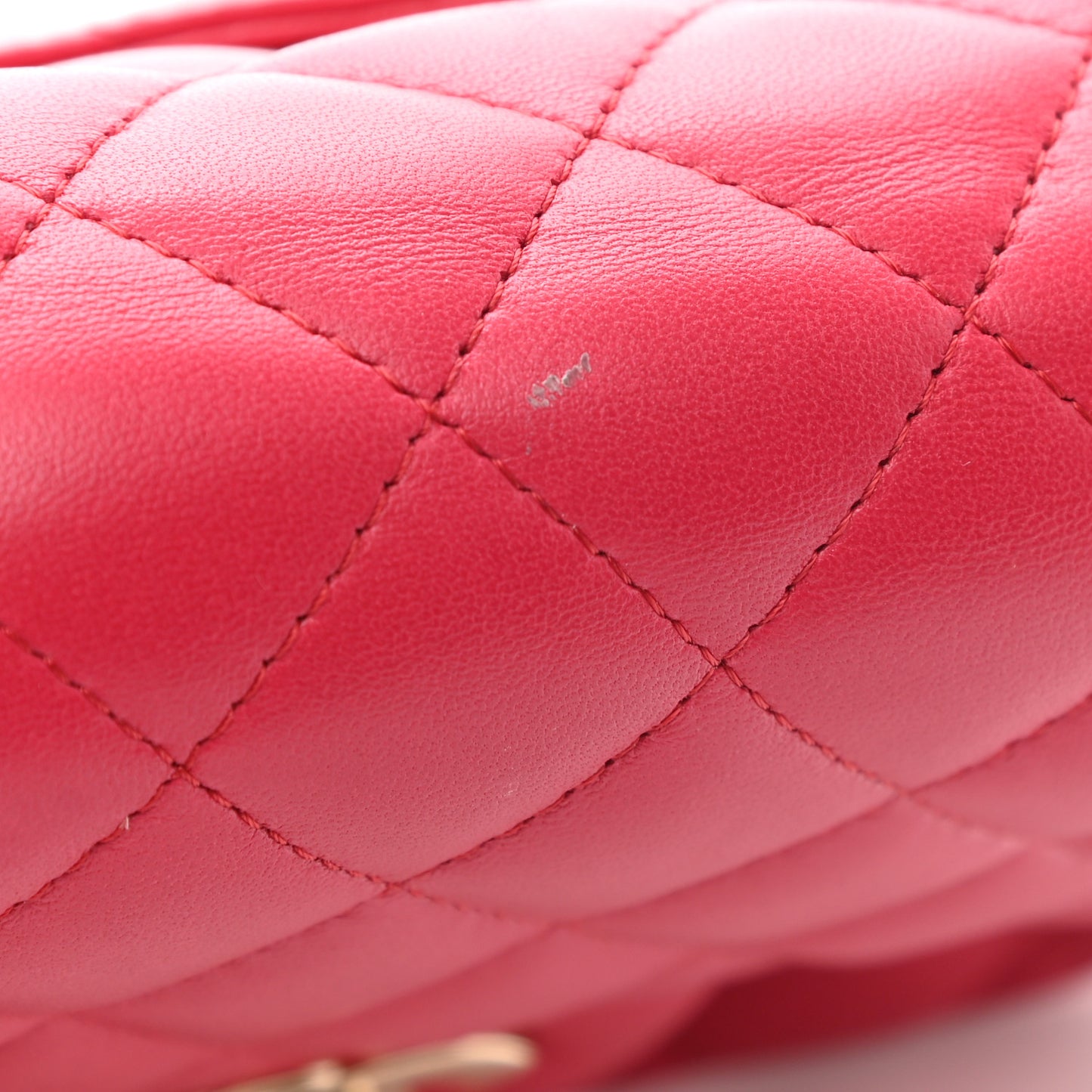Lambskin Quilted Mini Square Flap Pink