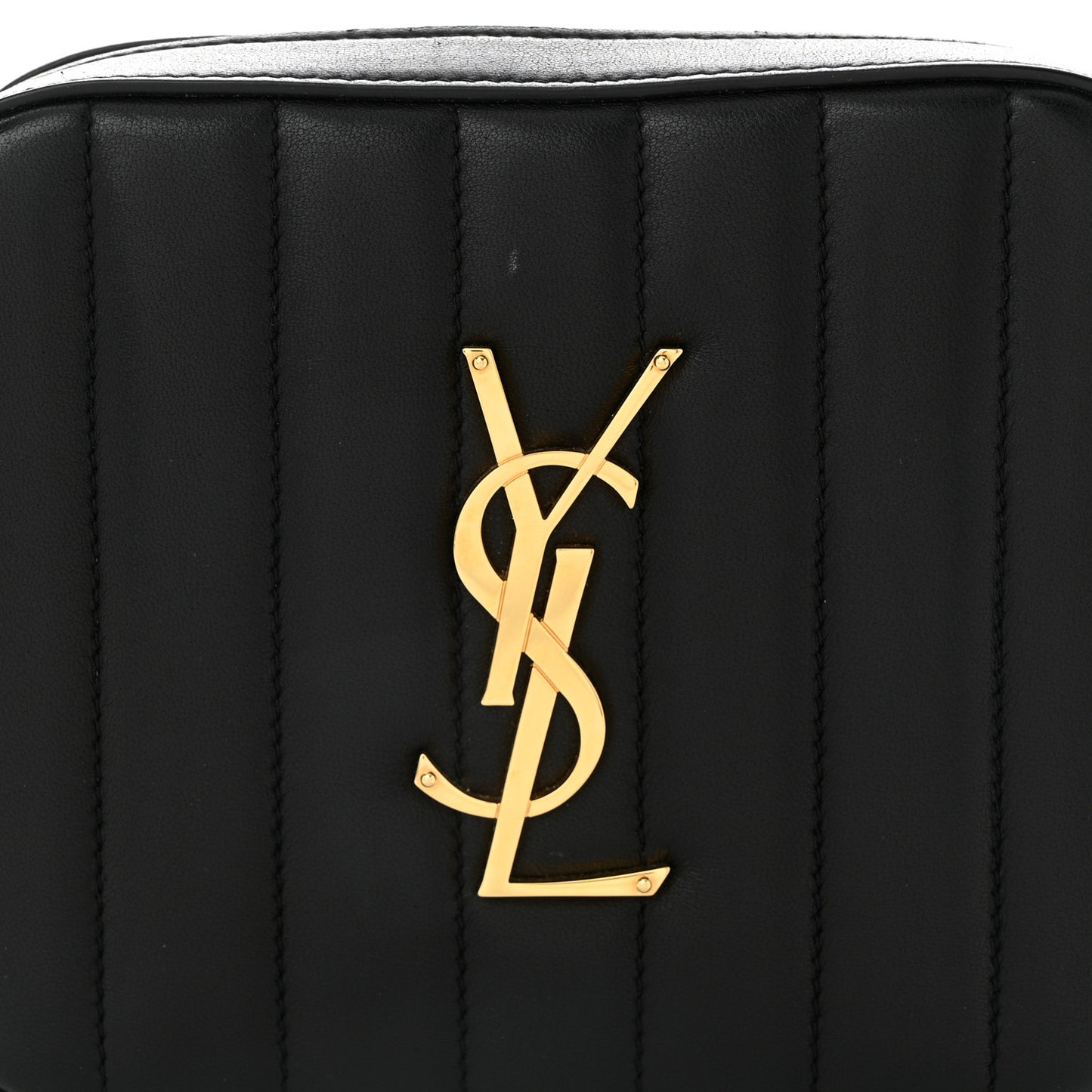 Lambskin Matelasse Vicky Monogram Belt Bag Black