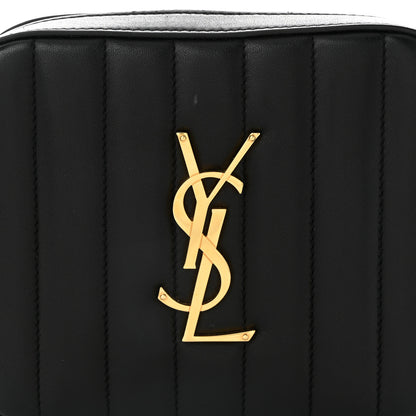 Saint Laurent Lambskin Matelasse Vicky Monogram Belt Bag Black 8 of 11