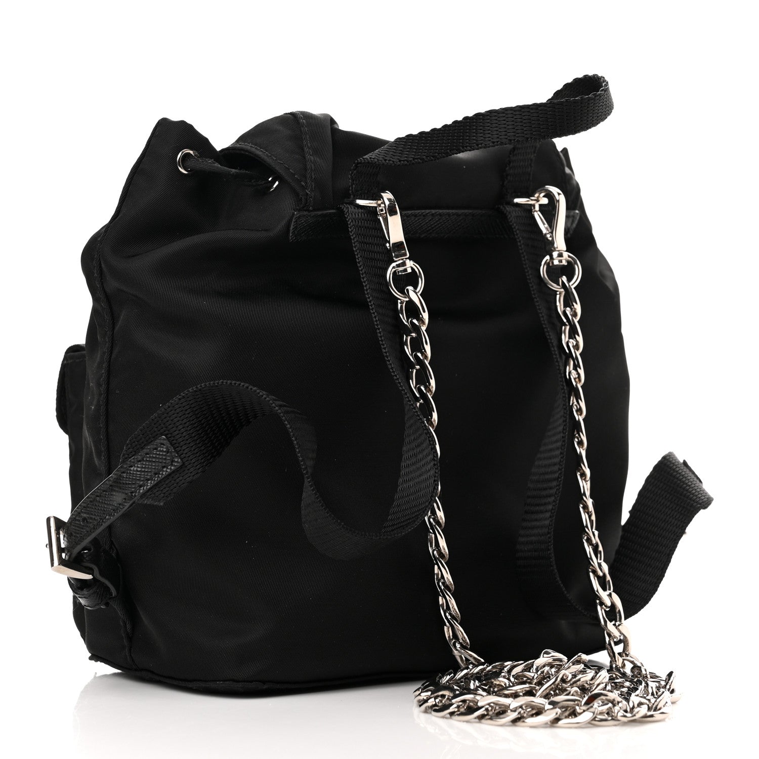 Prada Nylon Vela Mini Crossbody Backpack Black 2 of 9