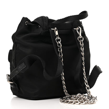 Prada Nylon Vela Mini Crossbody Backpack Black 2 of 9