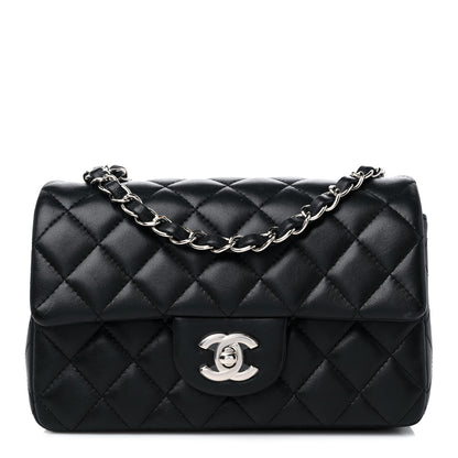 Chanel Lambskin Quilted Mini Rectangular Flap Black 1 of 11