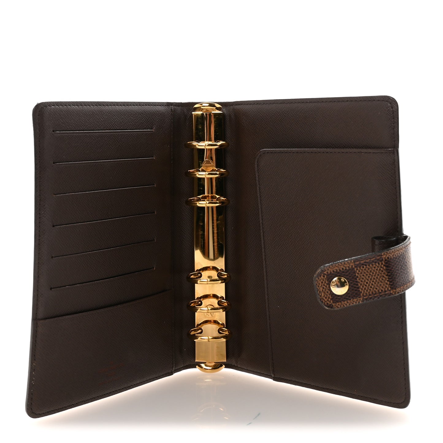 Damier Ebene Medium Ring Agenda Cover