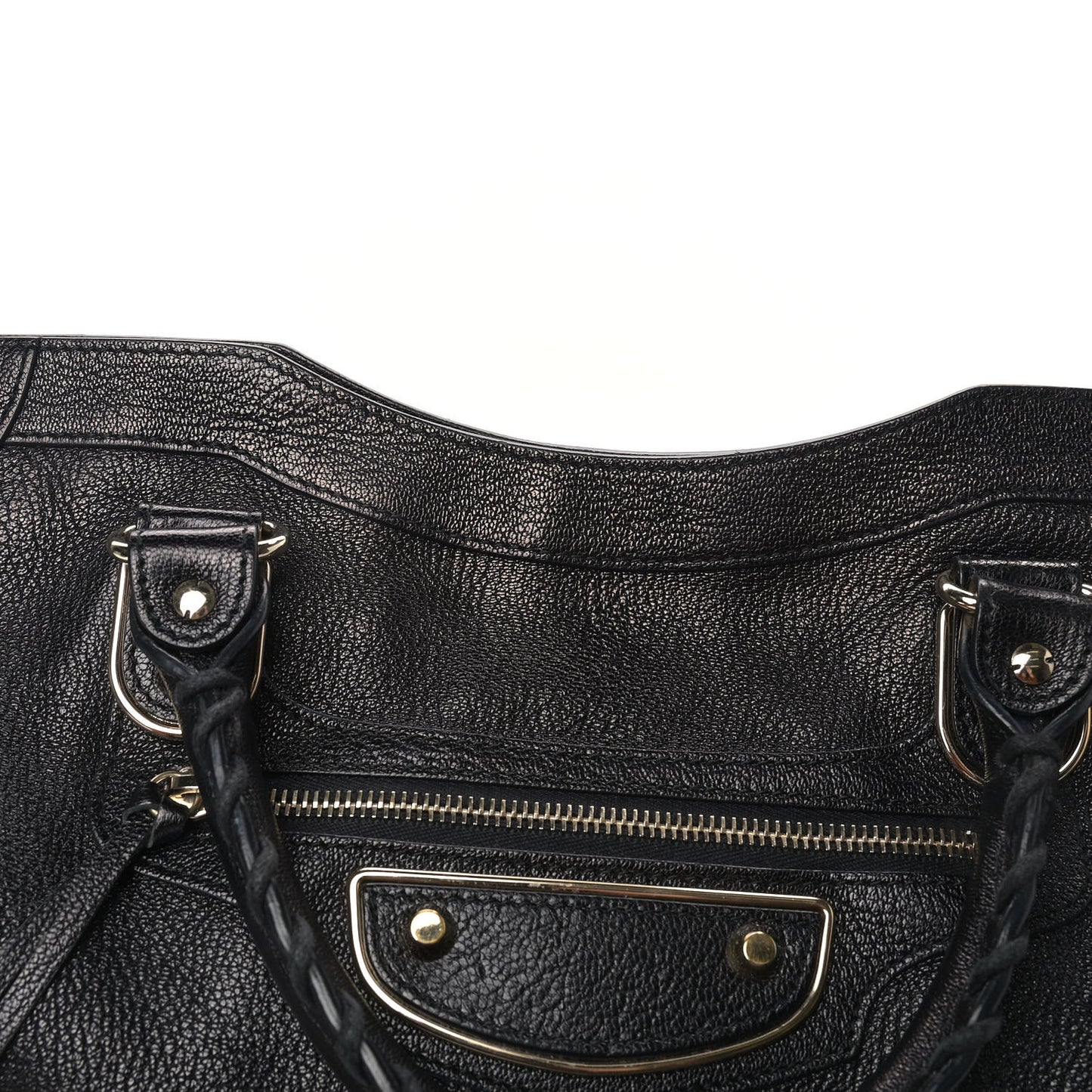Chevre Gold Metallic Edge Hardware City Black