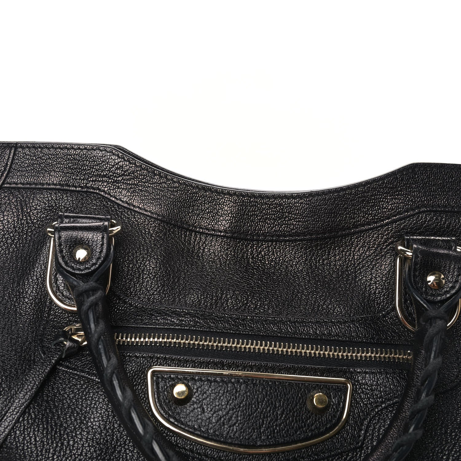Balenciaga Chevre Gold Metallic Edge Hardware City Black 12 of 17