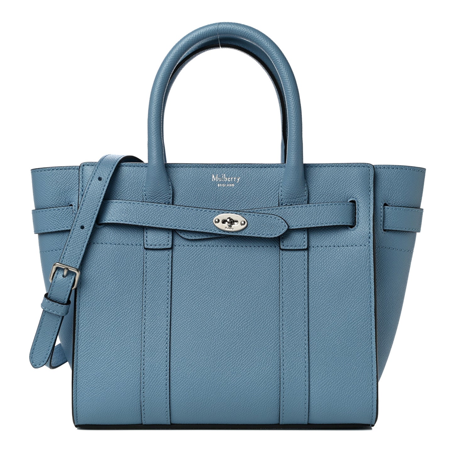 Small Classic Grain Mini Zipped Bayswater Pale Slate