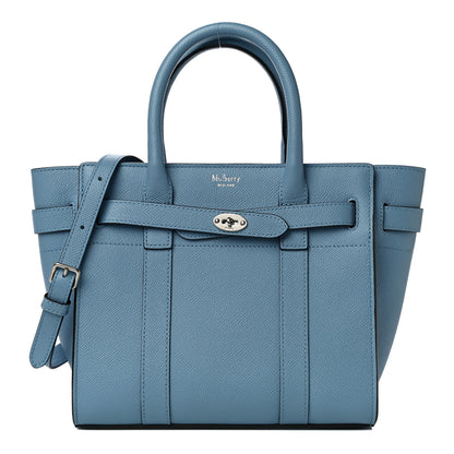 Mulberry Small Classic Grain Mini Zipped Bayswater Pale Slate 1 of 9