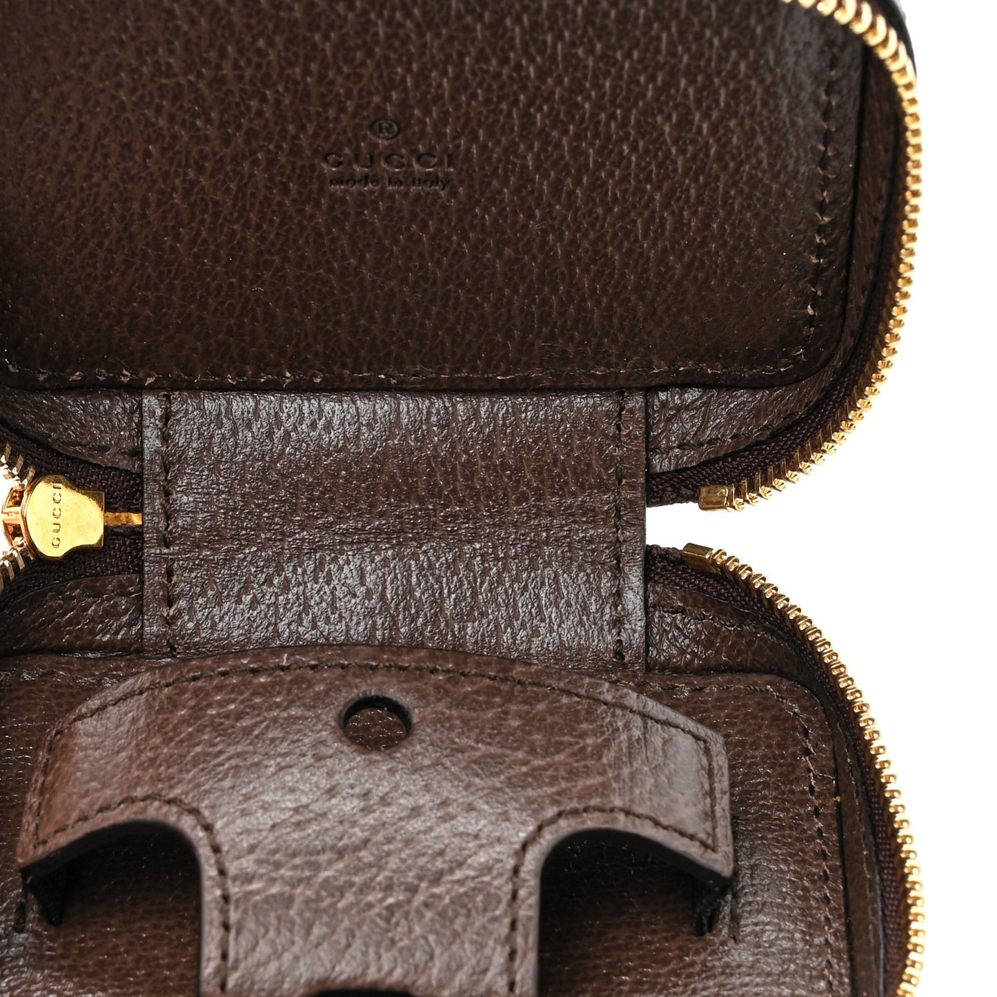 GG Supreme Monogram Textured Dollar Calfskin Web Ophidia AirPods Pro Case Beige Ebony New Acero