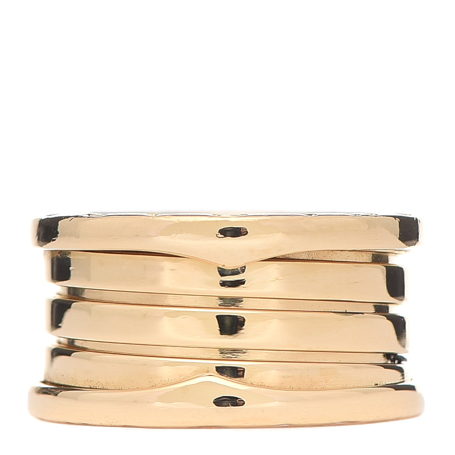 Bulgari 18K Yellow Gold B.Zero1 Four-Band Ring 51 5.75 1 of 5