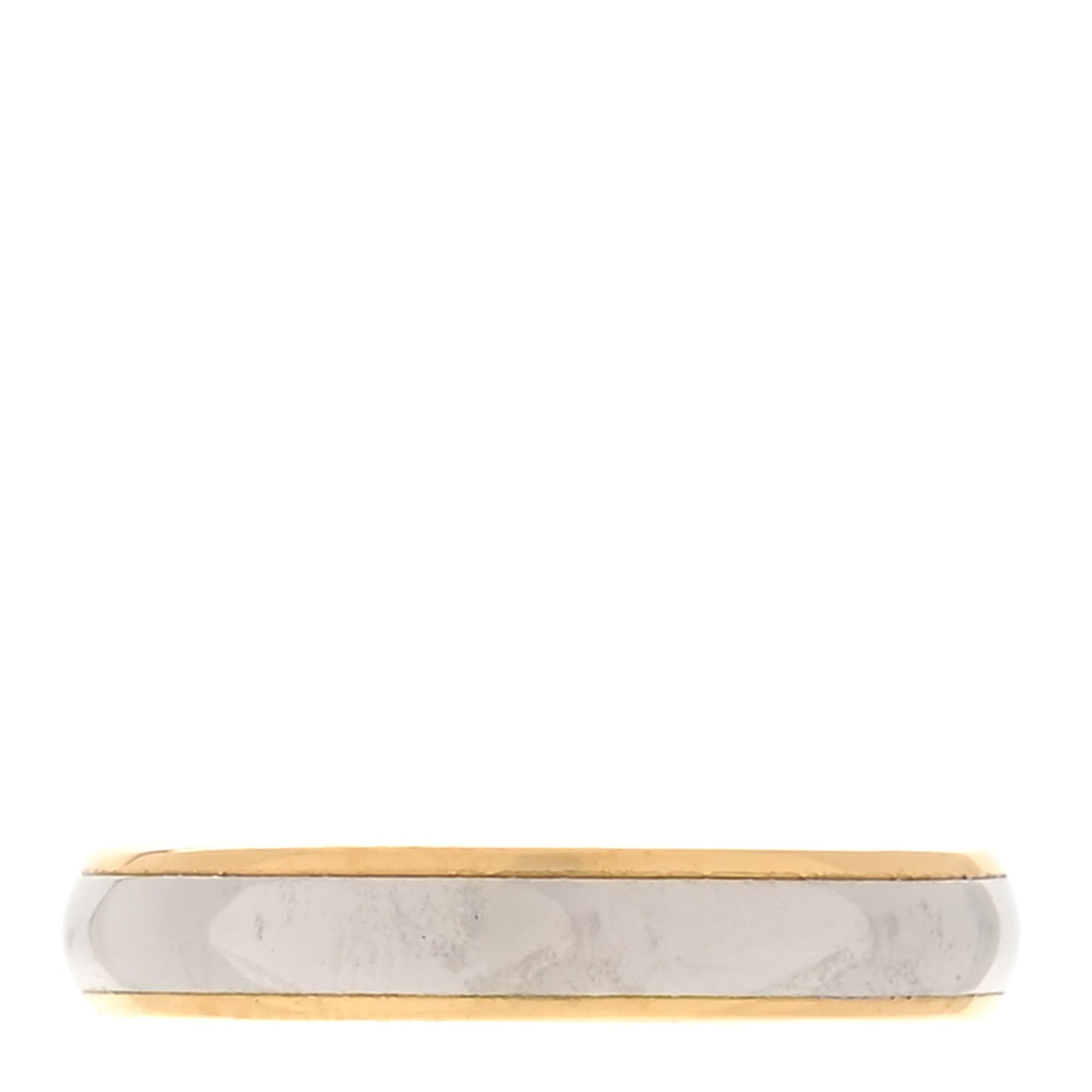 Platinum 18K Yellow Gold Lucida 4mm Band Ring 57 8