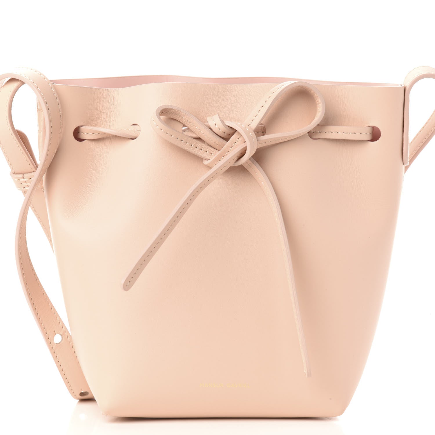 Mansur Gavriel Calfskin Mini Mini Bucket Bag Rosa 9 of 9