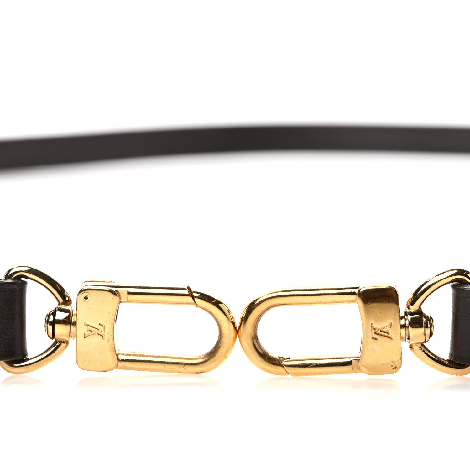 Louis Vuitton Calfskin 12mm Eva Shoulder Strap Brown 3 of 5