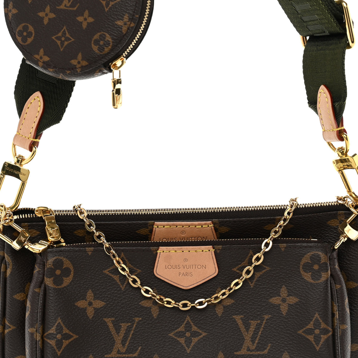 Louis Vuitton Monogram Multi Pochette Accessories Kaki 7 of 9