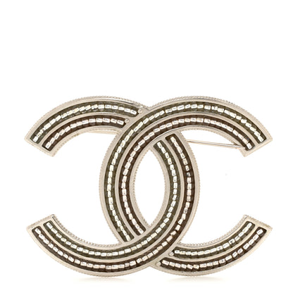 Chanel Metal CC Brooch Silver 1 of 4