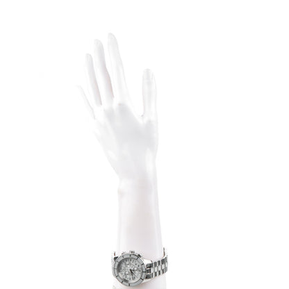 Christian Dior Stainless Steel Diamond Sapphire 38mm Christal Chronograph Quartz Watch White 2 of 9