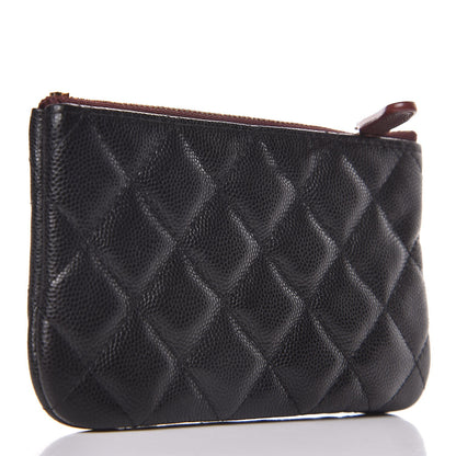 Chanel Caviar Quilted Small Cosmetic Case Black 3 of 8