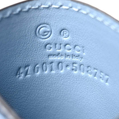 Gucci Microguccissima Card Holder Mineral Blue 6 of 10