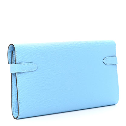 Hermes Epsom Kelly Longue Wallet Celeste 3 of 7