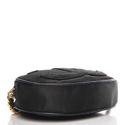 Chanel Satin CC Tassel Crossbody Bag Black 4 of 11