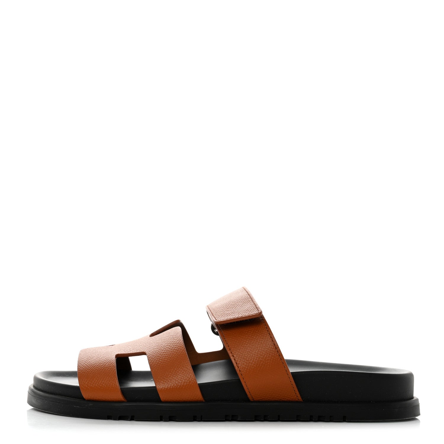 Hermes Epsom Womens Chypre Sandals 38 Natural 1 of 9