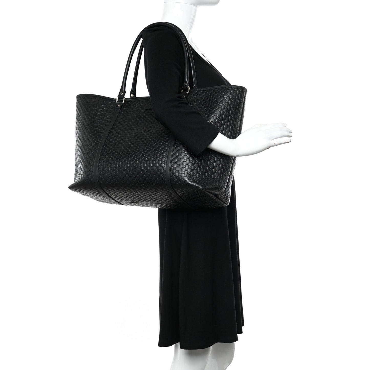 Microguccissima Large Joy Tote Black