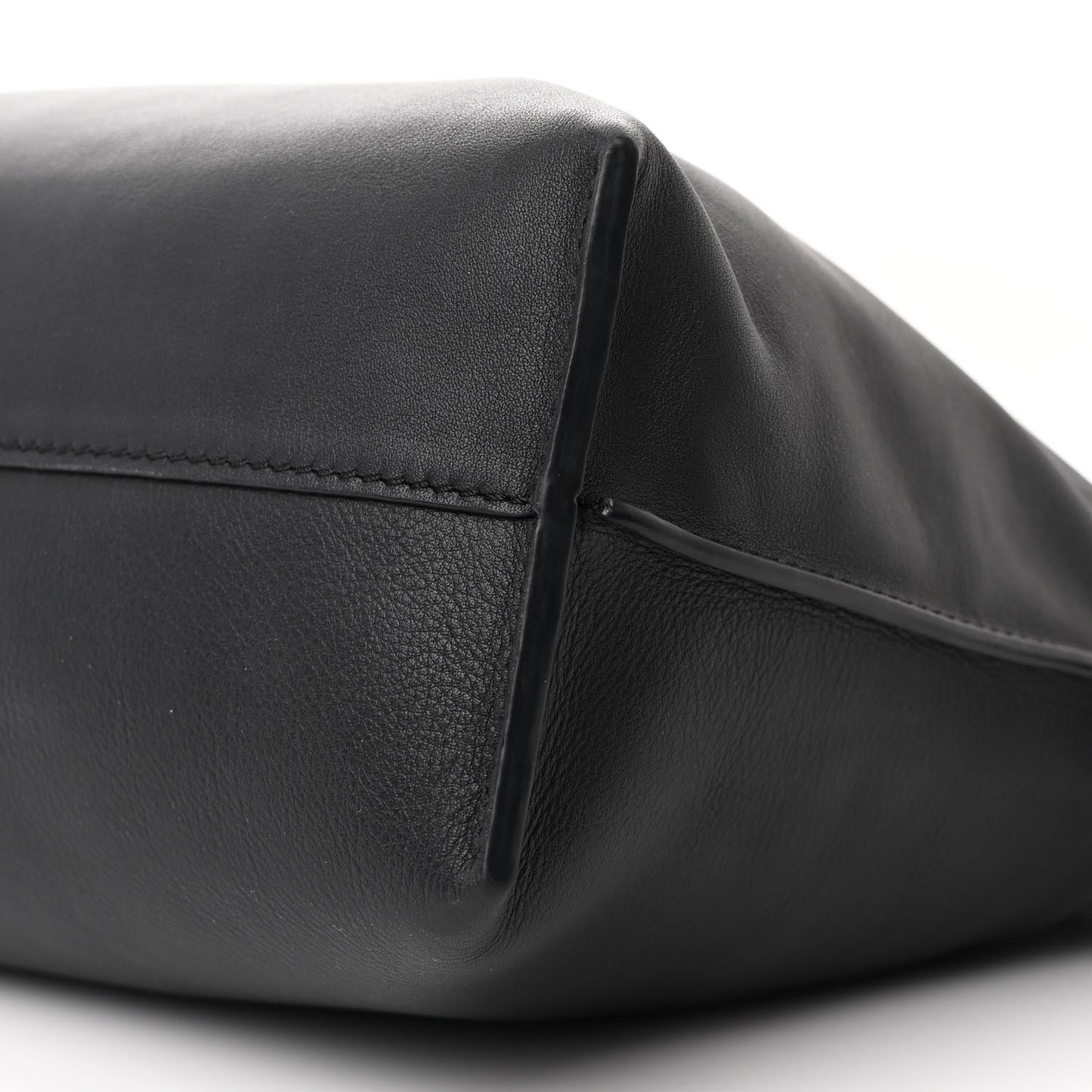 Calfskin Flamenco Knot Bag Black
