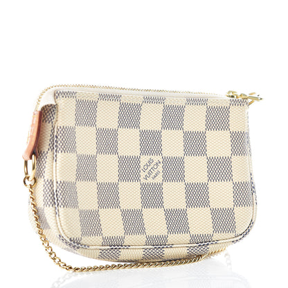 Louis Vuitton Damier Azur Mini Pochette Accessories 3 of 9