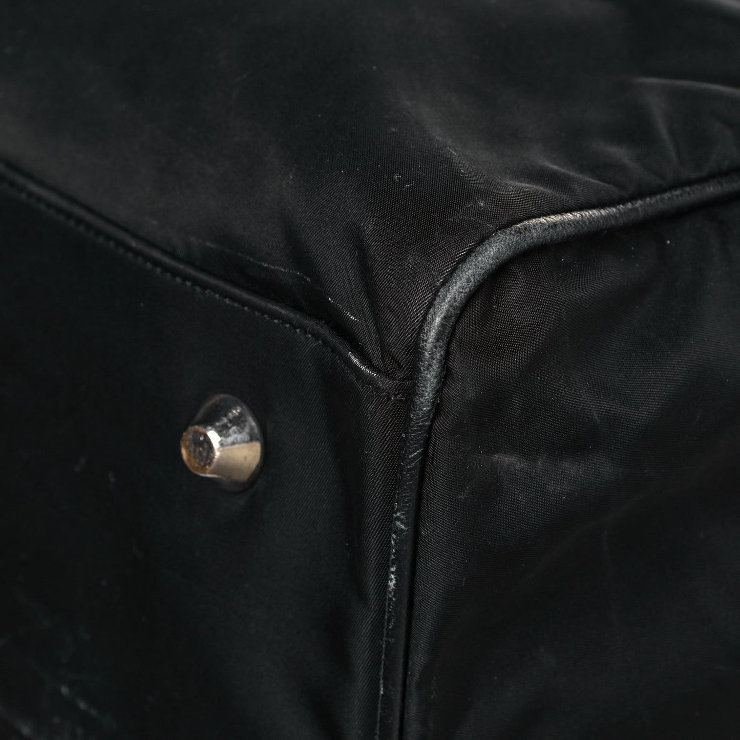 Tessuto Nylon Saffiano Duffle Black