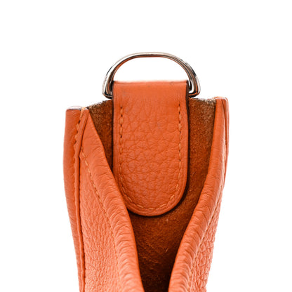 Hermes Taurillon Clemence Evelyne III GM Orange 11 of 15