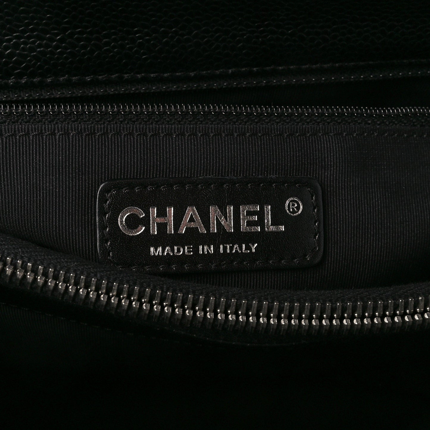 Caviar Quilted Grand Shopping Tote GST Black