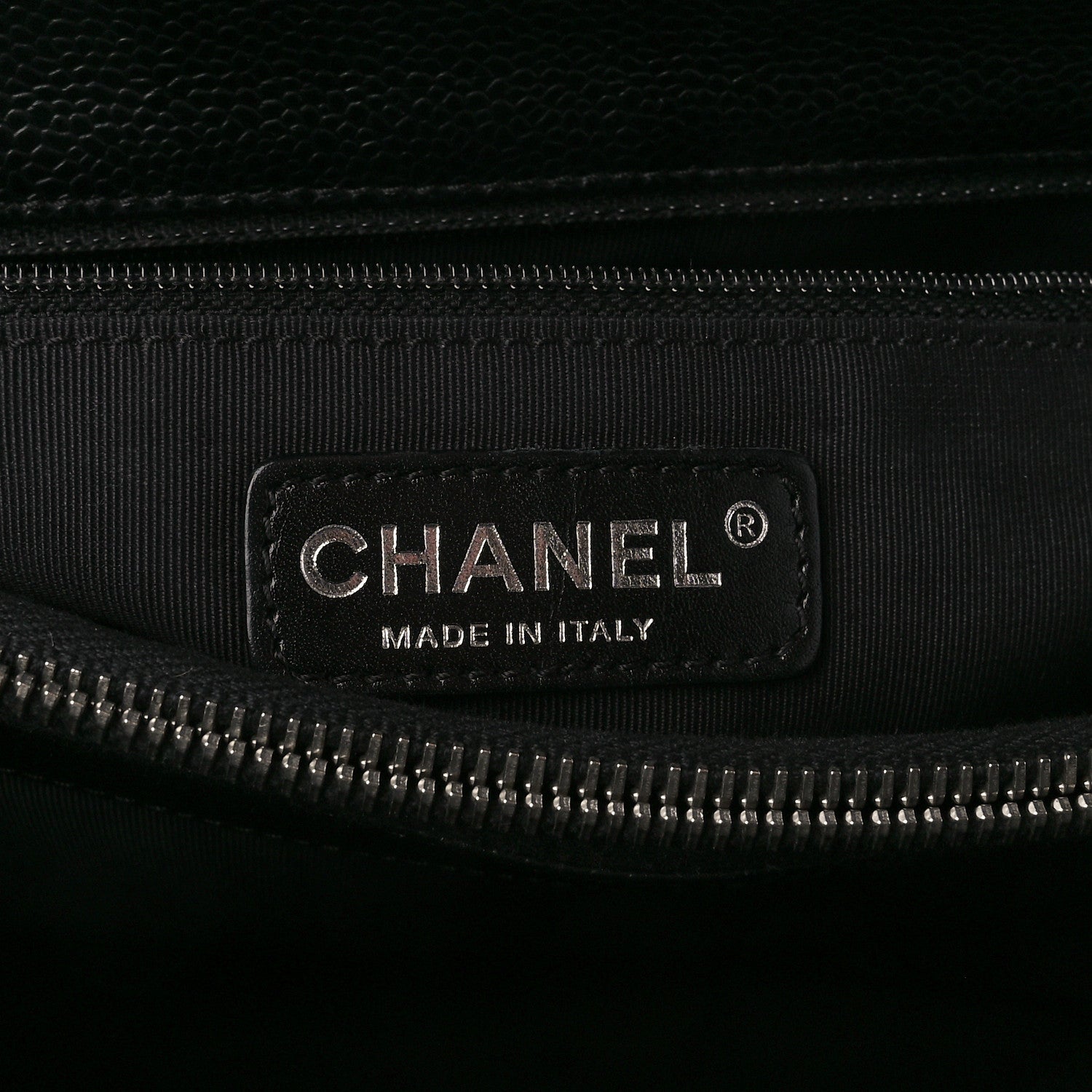 Chanel Caviar Quilted Grand Shopping Tote GST Black 8 of 12
