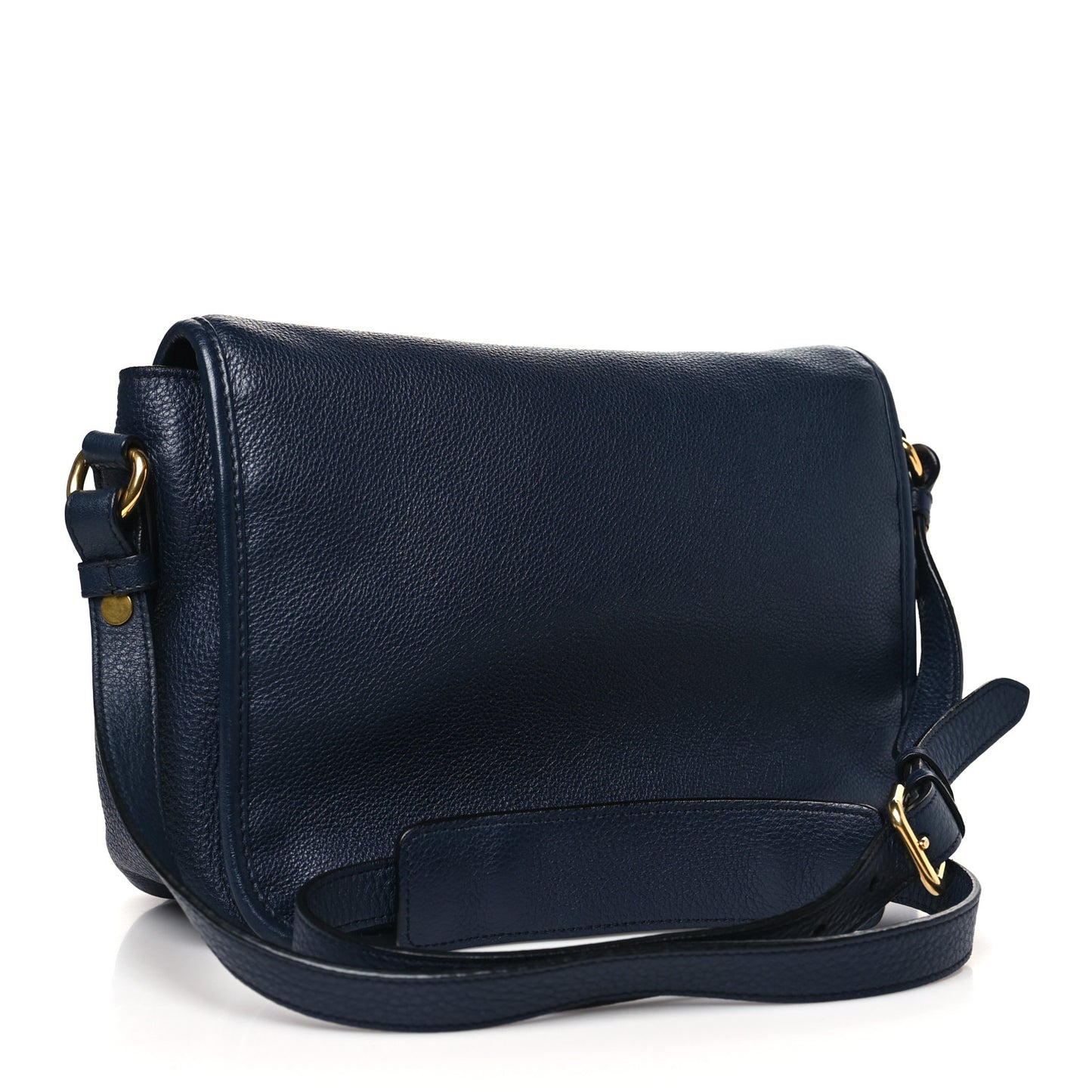 Vitello Daino Flap Crossbody Bag Baltico
