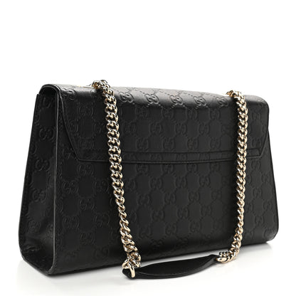Gucci Microguccissima Medium Emily Chain Shoulder Bag Black 2 of 10