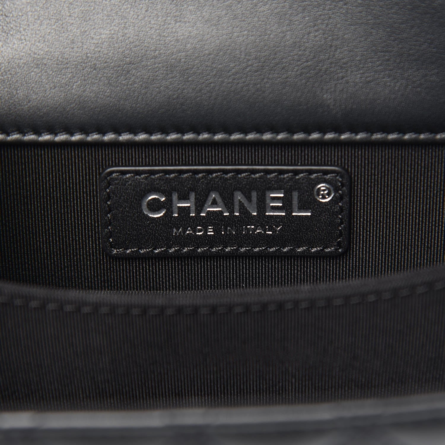 Chanel Calfskin Quilted North South Boy Flap Black 6 of 8