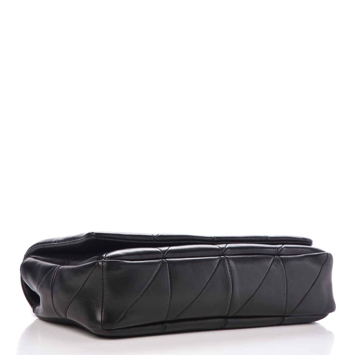 Lambskin Patchwork Monogram Medium Jamie Black