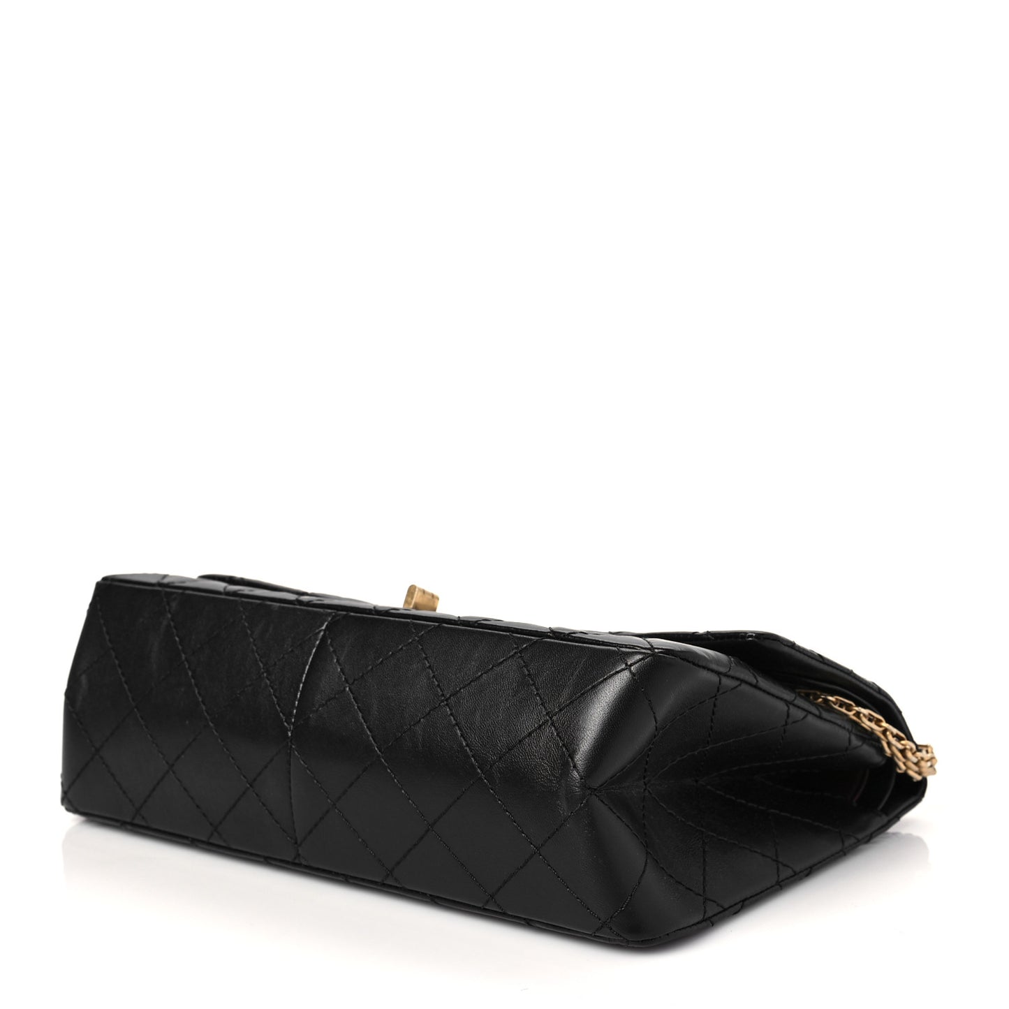 Aged Calfskin Quilted 2.55 Reissue 226 Flap Black
