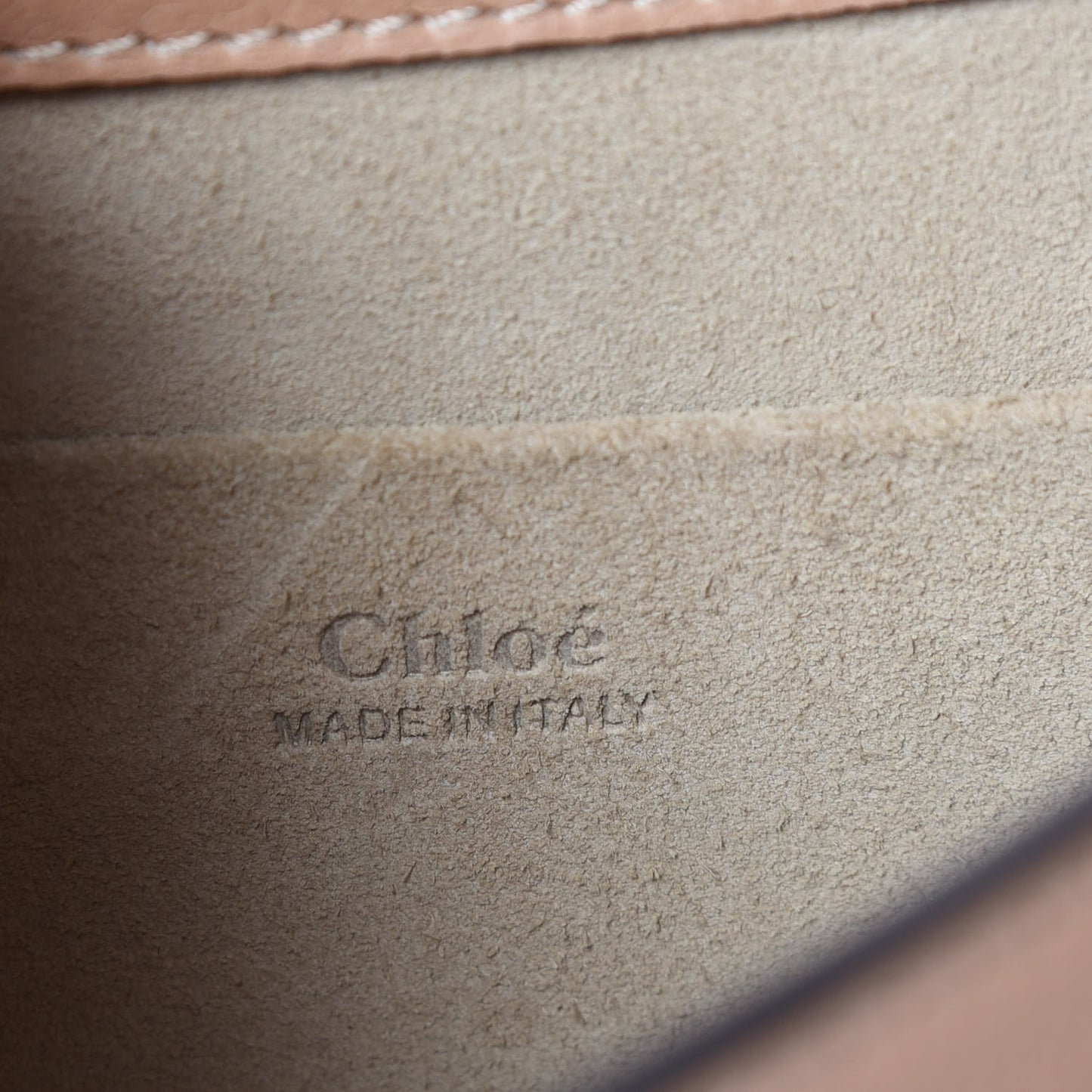 Calfskin Suede Medium Nile Bracelet Bag Biscotti Beige