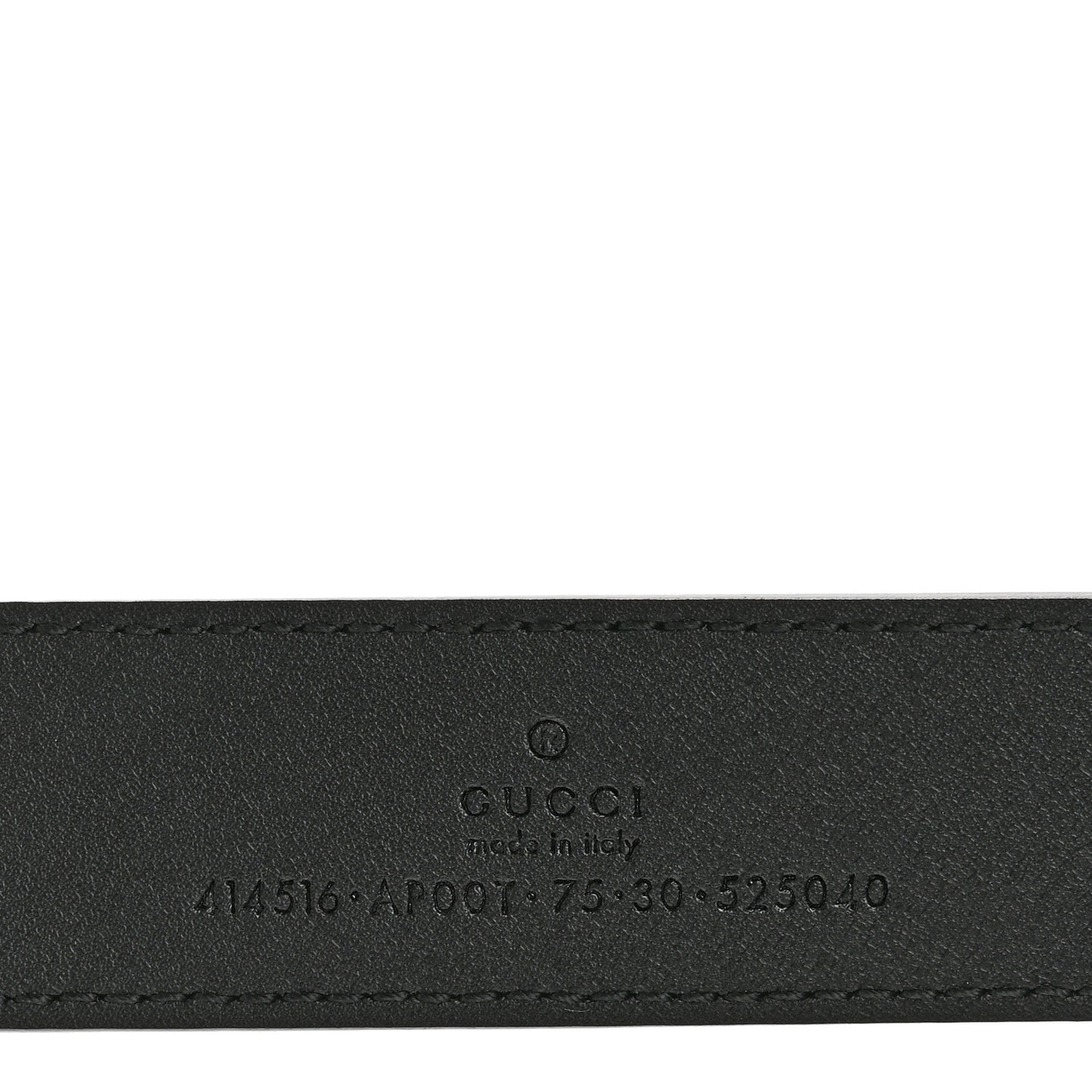 Calfskin Double G Belt 75 30 Black