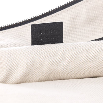 Gucci Grained Calfskin Logo Half Moon Hobo Black 6 of 9