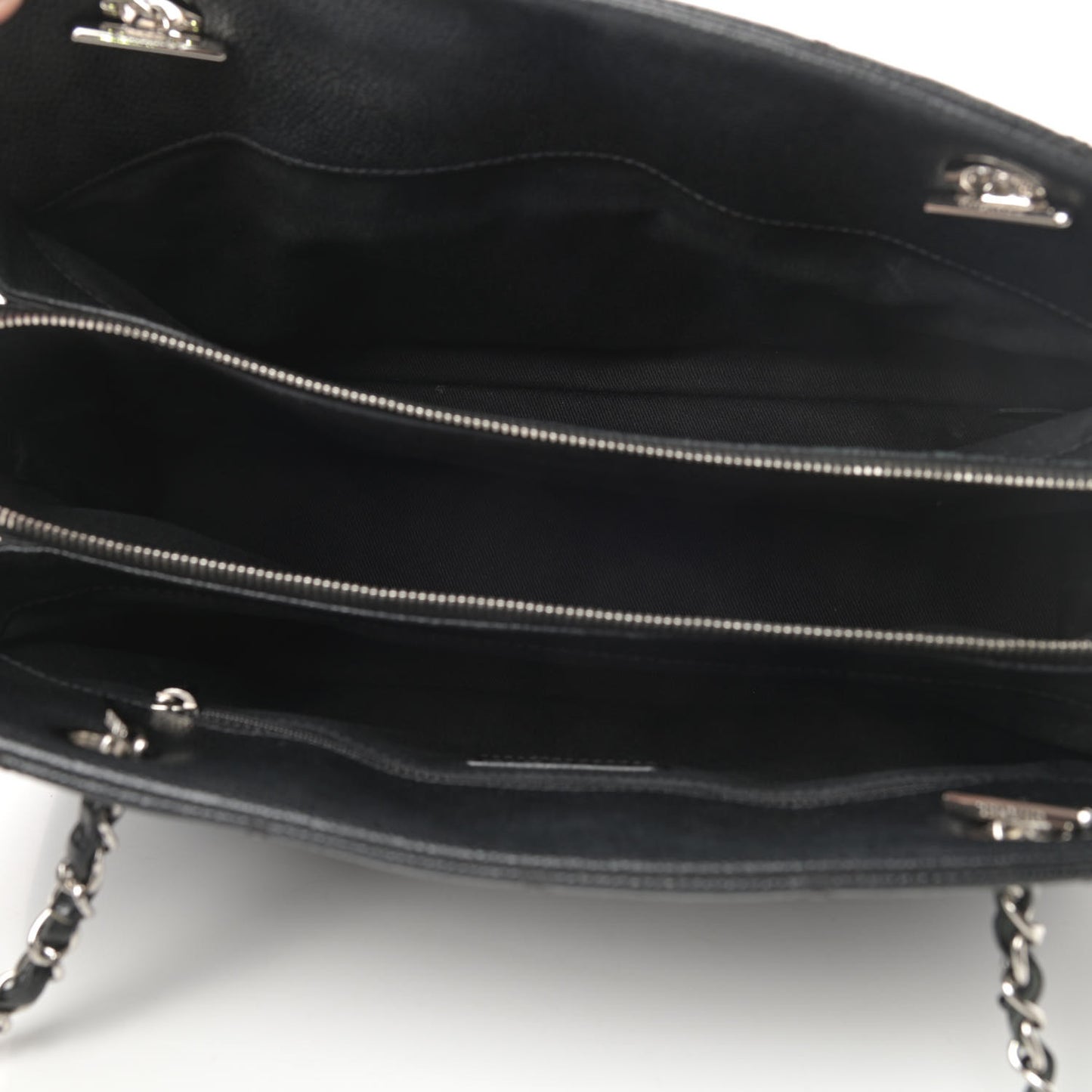 Caviar Quilted Timeless CC Soft Tote Black