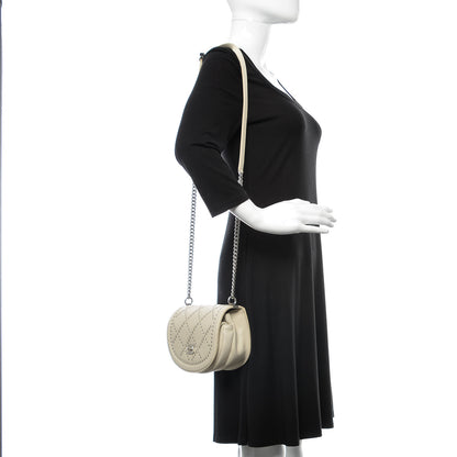 Chanel Calfskin Coco Eyelets Small Flap Bag Ivory 2 of 9