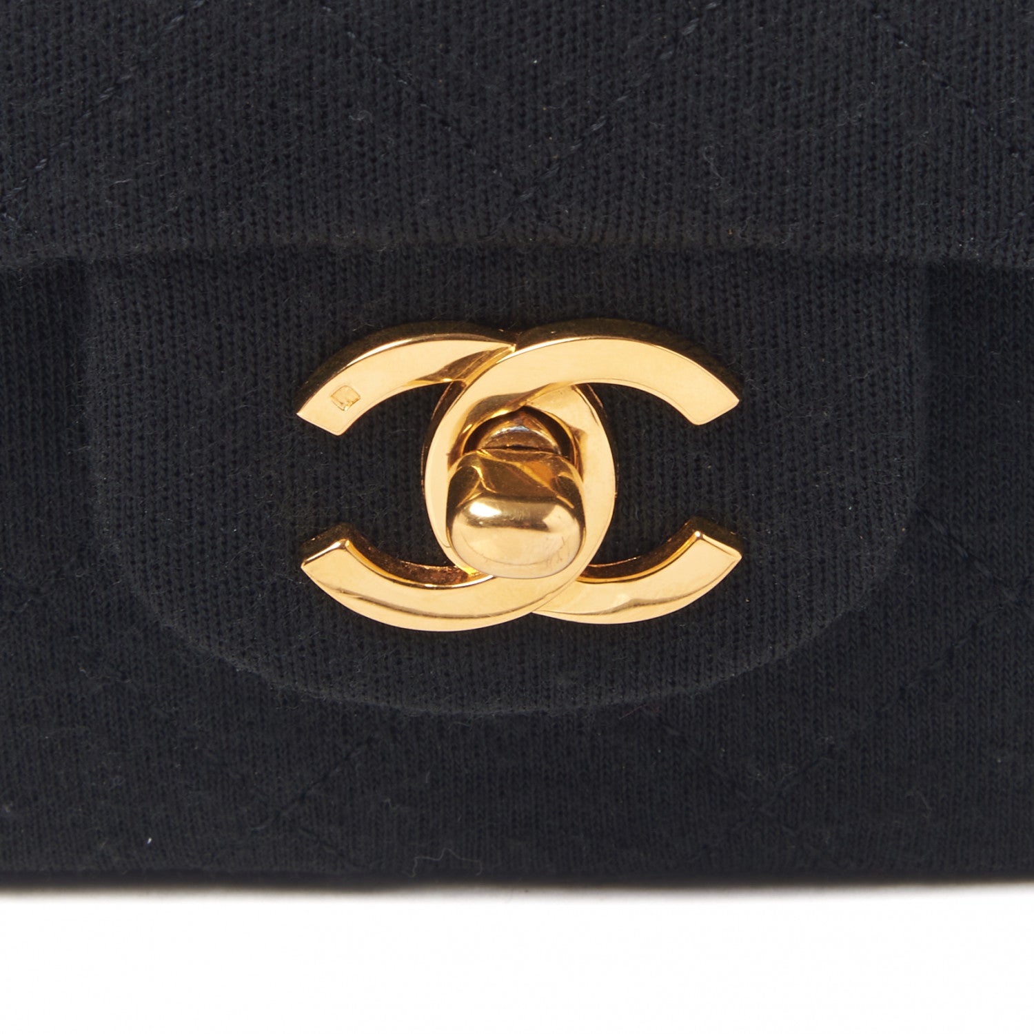Chanel Jersey Quilted Medium Double Flap Black 9 of 9