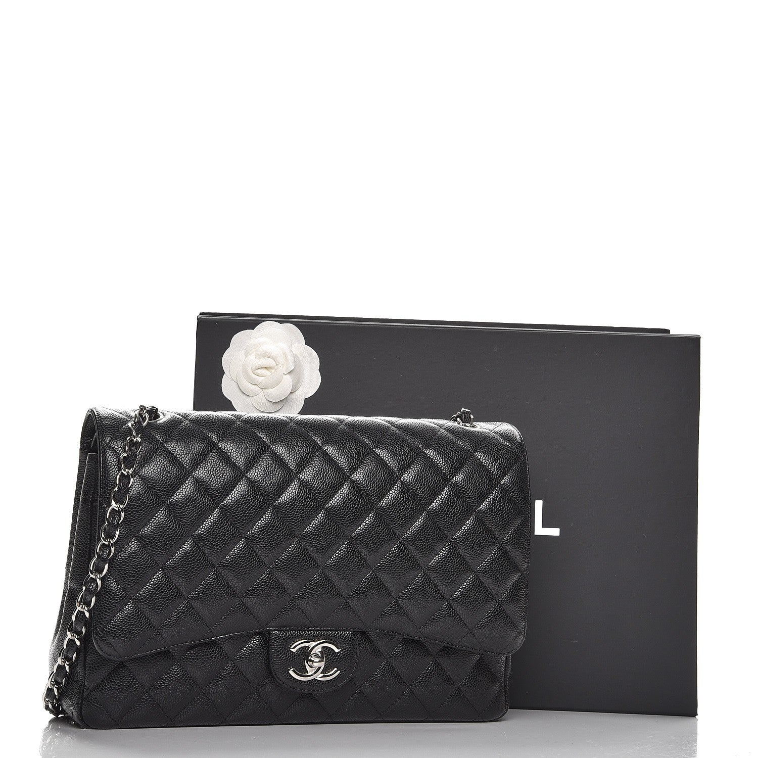 Chanel Caviar Quilted Maxi Double Flap Black 9 of 9