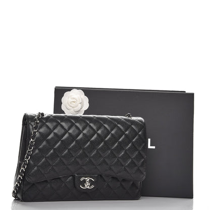 Chanel Caviar Quilted Maxi Double Flap Black 9 of 9
