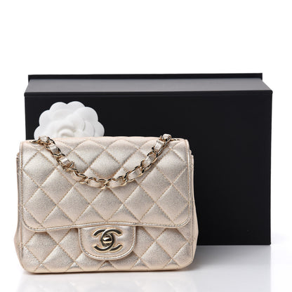 Chanel Metallic Lambskin Quilted Mini Square Flap Gold 11 of 11
