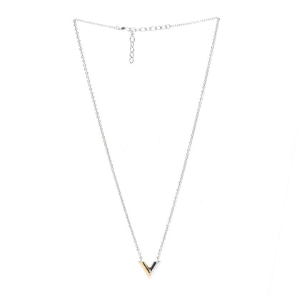 Louis Vuitton Essential V Necklace Silver 3 of 5