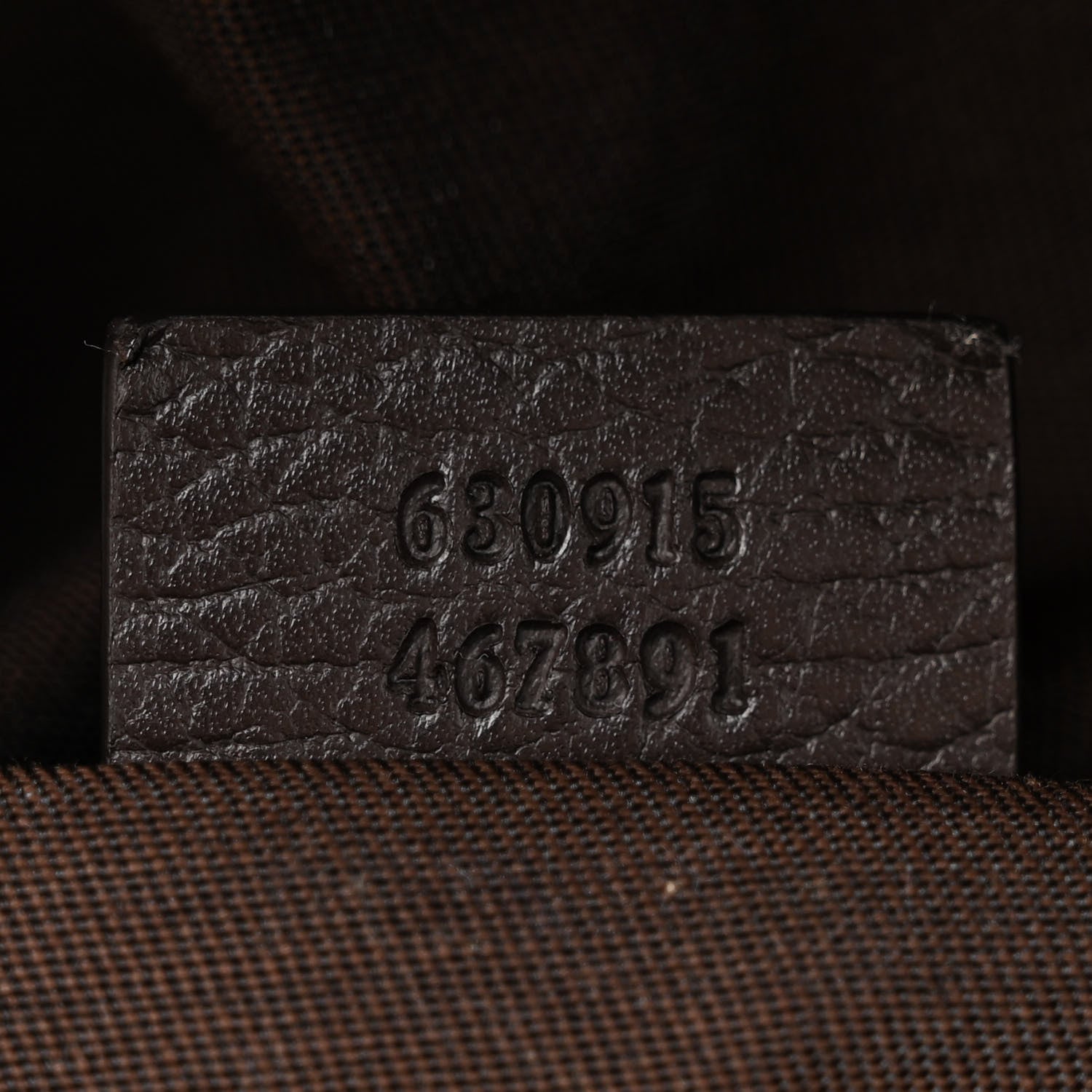 Gucci Monogram Dollar Calfskin Waist Pouch Beige Ebony Testa di Moro Marrone Scuro 7 of 11