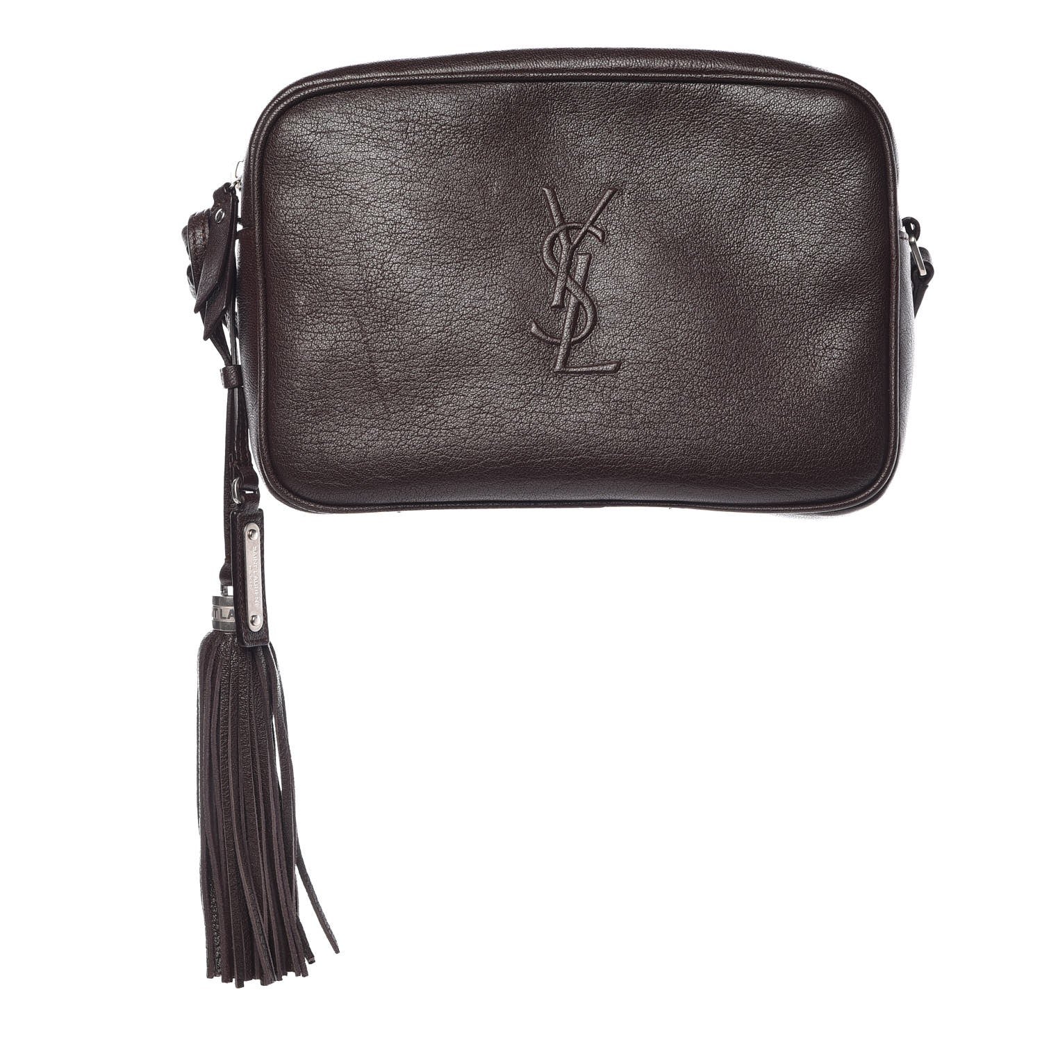 Saint Laurent Lambskin Monogram Small Lou Camera Bag Black Tulipe 1 of 11